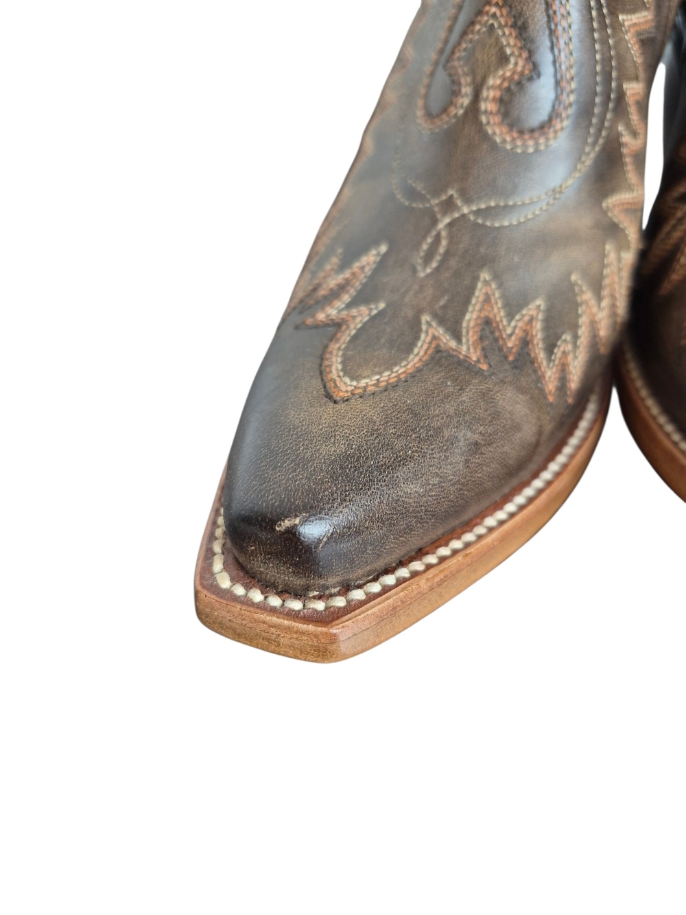Ariat Dixon Western Cutout Leather Ankle Boots Embroidered Womens 7.5 B - Picture 10 of 10